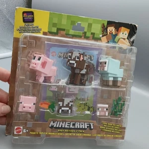 Mattel Minecraft Comic Mode Baby Animals paquete de 3, - Imagen 1 de 7
