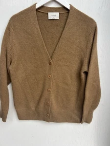 WILFRED Strickjacke Damen S 100% Kaschmir V-Ausschnitt hellbraun braun - Bild 1 von 6