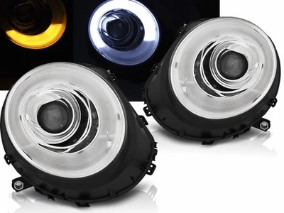 Kit fari tubo luce led per bmw mini cooper 2006-2014 cromo - Immagine 1 di 4