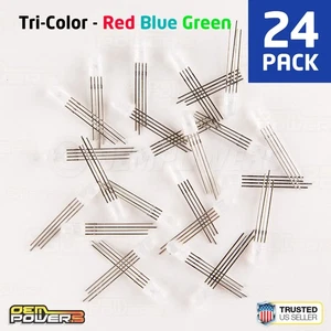 24 X RadioShack 5mm High Brightness Full Color Tri LED #2760028 BULK PACK NEW - Picture 1 of 4