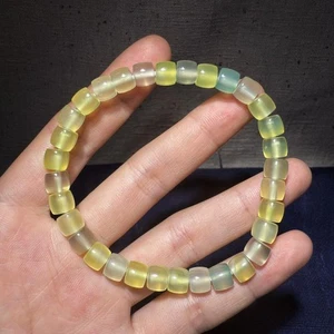 🌟🔥🚀Natural Agate Roung Bead Bracelet / Genuine Gemstone Bracelet - Picture 1 of 11