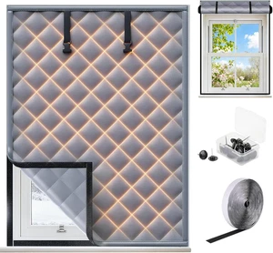 Kit Isolante Finestre 120x160 cm Pellicola Termica Isolante Anti Freddo Inverno - Foto 1 di 12