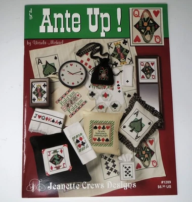 Ante Up!  By Ursula Michael Jcd Jeanette Crews Design #1289 Cross Stitch Booklet - Image 1 of 3