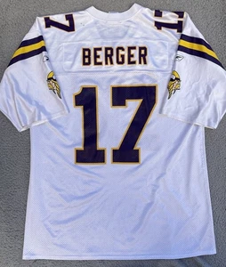 Rare Mitch Berger Minnesota Vikings Nike NFL Jersey Punter Kicker Men’s XL - Picture 1 of 12