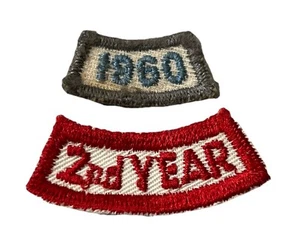 Parches de lona universitarios vintage (1960 segundo año segundo año) - Imagen 1 de 4