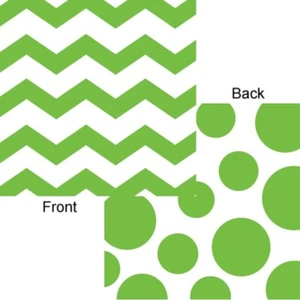 Chevron & Dots Fresh Lime Beverage Napkins Paper 16 Per Pack Tableware Decor - Picture 1 of 1
