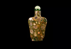 Eine Chinesische Rhyolith Snuff Bottle / Schnupftabakflasche , China , 19. Jh - Bild 1 von 7