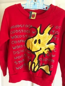 Vintage Peanuts WOODSTOCK Childs Sweat Shirt Youth approx sz 6-8 - Picture 1 of 4