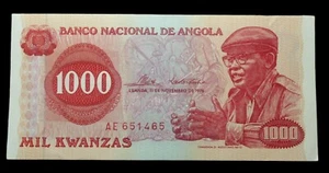 ANGOLA 1000 KWANZAS 1976 ANTONIO AGOSTINHO NETO PICK 113a #N232# - Picture 1 of 2