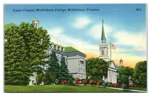 Postal de Upper Campus Middlebury College en Middlebury Vermont - Imagen 1 de 2