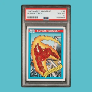 Human Torch PSA 10 1990 Marvel Universe #33 GEM MT - Picture 1 of 1