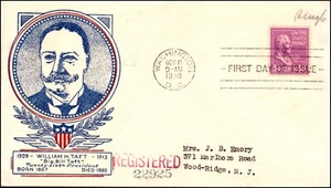 Scott 831 50 Cents Taft WSE/Clifford FDC Typed Address Planty 831-58 - Picture 1 of 2