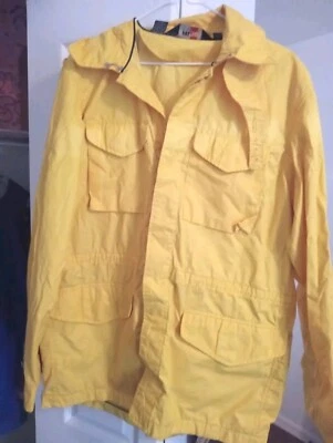 ¡Impermeable Ralph Lauren usado $395 RLX (chaqueta)!  L o Xl Yellow Shell funciona a lo grande Foto 1 de 4