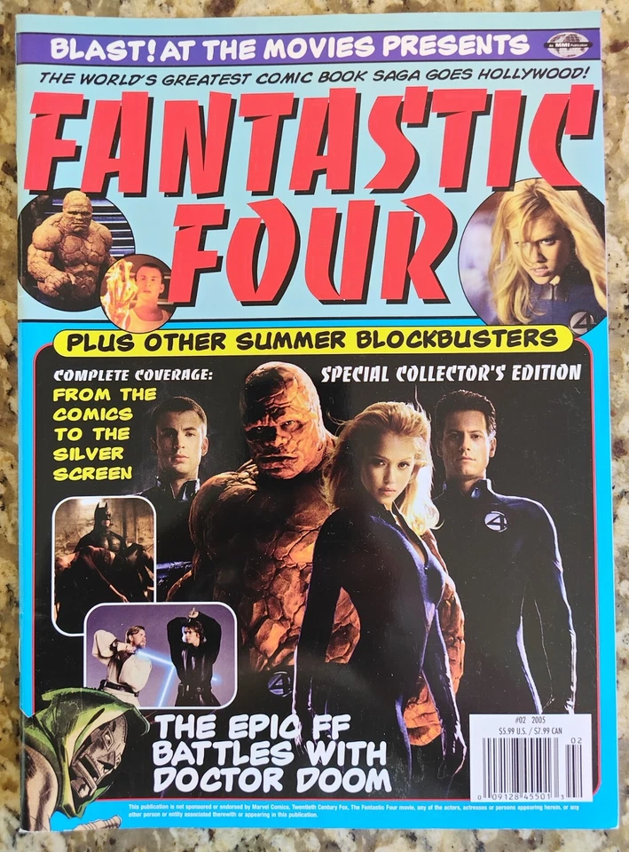 Blast at the Movies Presents 2 Fantastic Four 2005 Magazine FREE SHIPPING Foto 1 de 1