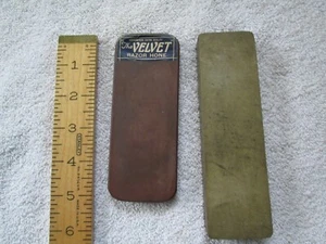 Exc "Velvet" Razor Hone - 5" x 2" x 3/8" + Hard Arkansas Sharpening Stone - Picture 1 of 6