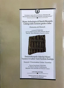 (Archeologia) MUSEO ARCHEOLOGICO DI DENIZLI-HIERAPOLIS CATALOGO DELLE ISCRIZIONI - Imagen 1 de 1