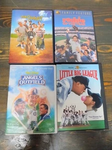 90's Kids Baseball DVD Lot: Angels Outfield + Sandlot + Little Big League Rookie - Picture 1 of 14