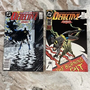 HTF VGUC DC Comics Batman DETECTIVE COMICS Issues #587 Newsstand & #589 Lot 1988 - Picture 1 of 12
