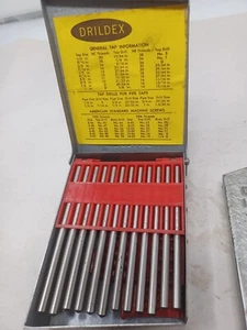 DRILDEX BOX AND CONTENTS +HUOT DRILL INDEX BOX, EMPTY - Picture 1 of 6