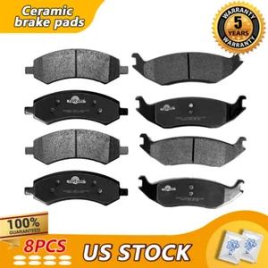 Pastillas de freno delanteras traseras de cerámica para Dodge Ram 1500 2017 2016 2015 2014 2013-2006 - Imagen 1 de 6