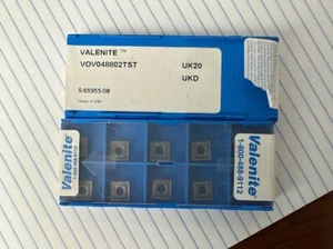 LOTE DE 10 INSERTOS DE TORNEADO DE CARBURO VALENITE VOV048802TST - Imagen 1 de 1