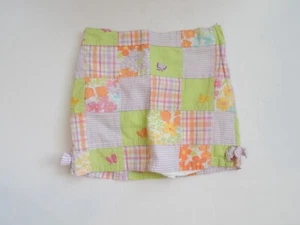Gymboree Sz 5 Skort Patchwork Butterflies Flower Cotton Adjustable Waistband - Picture 1 of 4