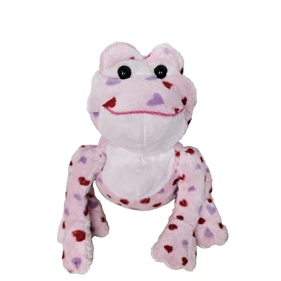 Webkinz Love Frog Plush HM144 Pink Red Lavender Hearts Ganz NO CODE Retired - Image 1 of 4