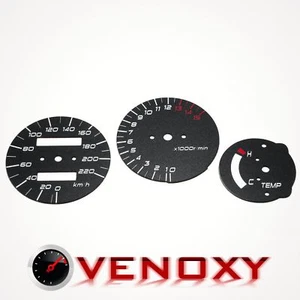 Suzuki RG 125 KM/H Aftermarket Instrument Cluster Black Face Gauges - Foto 1 di 1