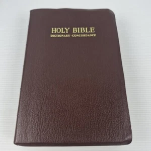 Holy Bible Dictionary - Concordance Red Letter Edition Oxford Leather - Picture 1 of 14