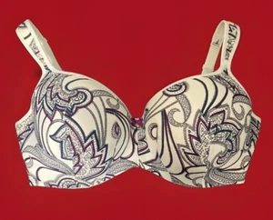 Cacique BH glatt Balconette Bügel Paisley Blumen beige BH 42F - Bild 1 von 13
