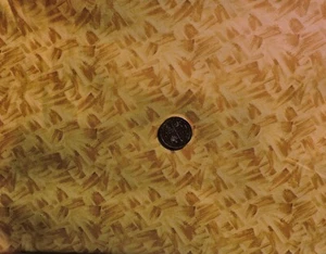 100% Cotton Fabric - Shades of Golden Yellow Paintbrush Strokes - By The Yard - Picture 1 of 2
