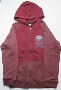New Boys 10-12 Route 66 Maroon/Red with Skull Sweat Jacket - Picture 1 of 2