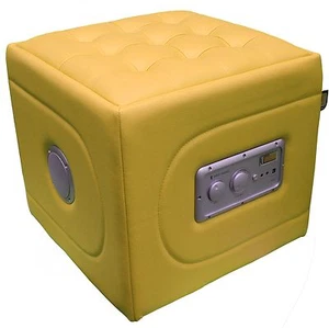 Multimediahocker Bluetooth Hocker Soundhocker Musikhocker Multimedia gelb - Bild 1 von 1