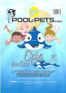 Pool-Pets Pet Opie Orca Shamoo Galleggiante Gioco Sommergibile Gioco Subacqueo Giocattolo Bambini - Foto 1 di 3