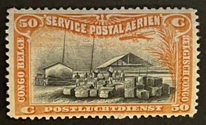 Travelstamps: Belgian Congo Air Mail Stamps #42 - 50c Mint MNH OG - Picture 1 of 5