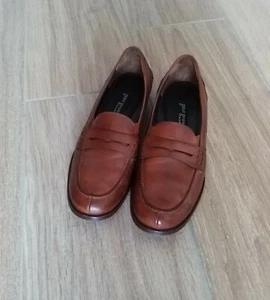 Orginal Handmade-Paul Green- Modell München- Penny Loafer- Gr. 5- Braun - Leder - Bild 1 von 9