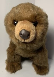 Rare Vintage 1989 TY Classic 16” Plush Sable Bear Beanie Babies Small ty Tush - Picture 1 of 7