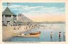 Saratoga Lake New York Water Toboggan And Bathing Pavilion Postcard Aa49337