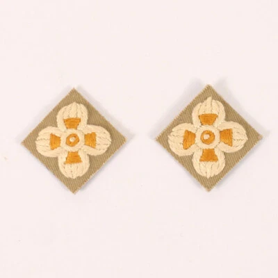 Replica Khaki Drill KD British Army Officer Cloth Rank Pips BE1072 - Image 1 of 2