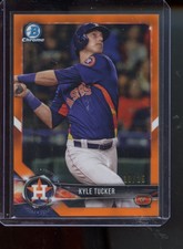 2018 Bowman Chrome Prospects Orange Refractor Kyle Tucker /25