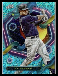 2023 Topps Cosmic Chrome Aqua Equinox Refractor/199 Ty France #9 - Imagen 1 de 2