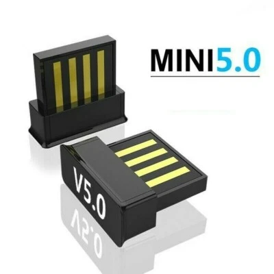 Wireless Dongle USB Bluetooth 5.0 Adapter For Windows 7/8/10 Laptop Receiver - Image 1 of 4