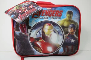 Marvel AVENGERS Age of Ultron Brotdose Tasche weicher Kühler - rot/schwarz - Bild 1 von 6