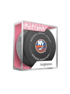 NEW YORK ISLANDERS MI PRIMER DISCO OFICIAL BEBÉ NIÑA ROSA EN ESTUCHE - Imagen 1 de 2