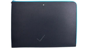 MONTBLANC MEISTERSTUCK SOFT GRAIN COBALT BLU LEATHER PORTFOLIO 124116 - Picture 1 of 5