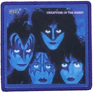 KISS: CREATURES OF THE NIGHT Printed Patch Album Cover: Official Merchandise - Foto 1 di 1
