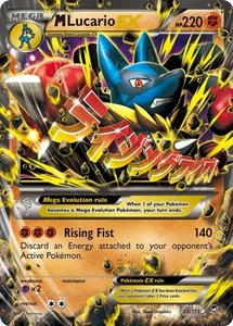 Mega Lucario EX - 55/111 - Pokemon Wütende Fäuste XY Ultra Rare Karte LP - Bild 1 von 1