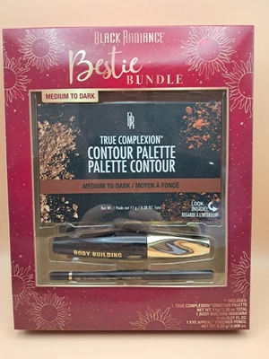 Paquete Black Radiance Bestie Paleta de Contorno de Tez Verdadera Mediana a Oscura NUEVA Foto 1 de 3