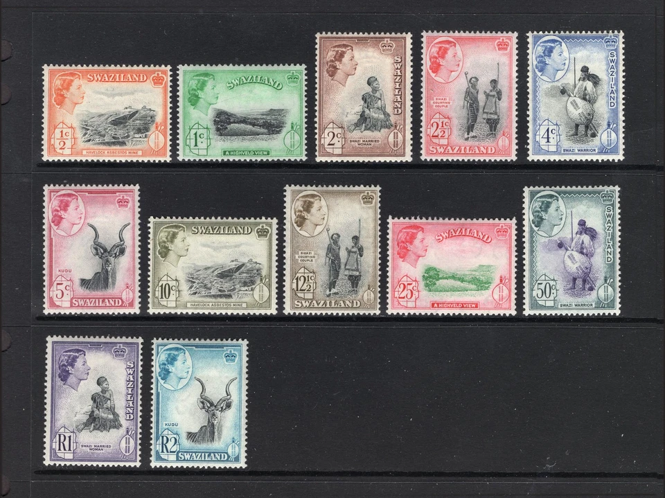 Juego M27901 Swazilandia 1961 X12 m/m h/r Sg 78/89 Cat 60€ Foto 1 de 1