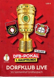 Cuaderno de programa de fútbol 25/26 Copa S. Großaspach - Bayer 04 Leverkusen - Imagen 1 de 1